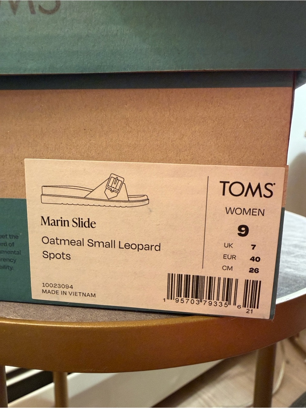 TOMS Leopard Print Buckle Marin Slide Sandals - Picture 2 of 5
